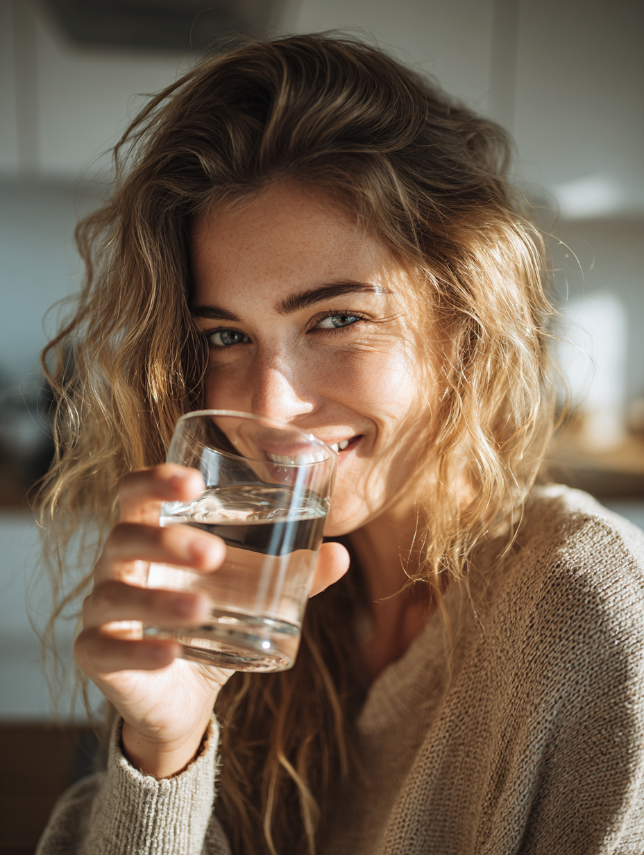 mayber0340 a healthy adult or young person drinking a glass o 2cfb9b5f 26d4 4d56 863d 7985d7fa7b99 3